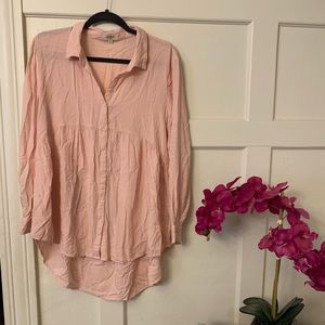 Umgee loose fit pink blouse